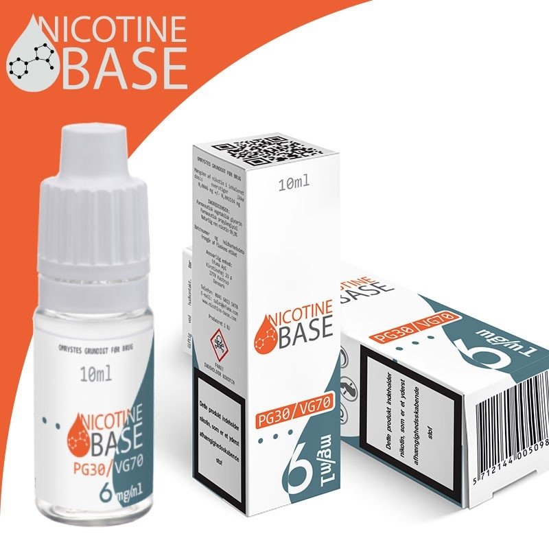 10ml PG30/VG70 - Nikotin baser - JumiDamp